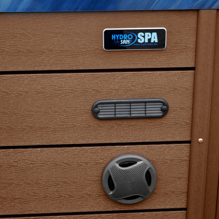 Trädgårdsjacuzzi SPA107 220x220 cm – lyxigt SPA-badkar för 6 personer