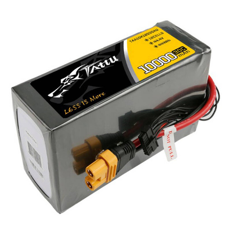 Tattu 10000mAh 44.4V 30C 12S1P Lipo Pack batterij met AS150U connector