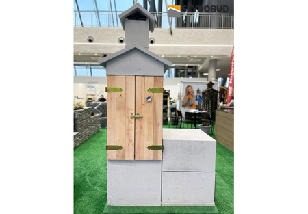 HELIOS grill koos suitsukambriga - vastupidav betoonkonstruktsioon 2in1