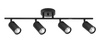 Taklampe Spot 4x Gu 10 Sort