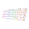 Royal Kludge RK61 RGB mehanska tipkovnica, rdeče stikalo (bela) (QWERTY)