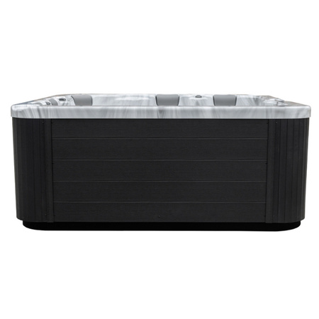 Τζακούζι κήπου BOKO Λευκό περίβλημα Μαύρο 230x230 cm – μοντέρνα χαλάρωση στον κήπο