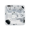 Jacuzzi exterior quadrado 110 V para instalação embutida no solo – banheira SPA energeticamente eficiente