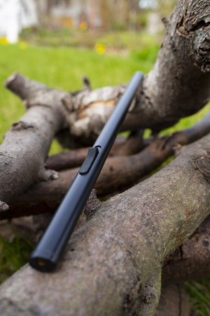 Encendedor de gas para biochimeneas 31 cm – negro, largo y seguro