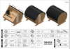 Sauna extérieur EDA 235 – sauna spacieuse pour 5–7 personnes avec poêle électrique ou poêle à bois, pour détente et confort exceptionnel