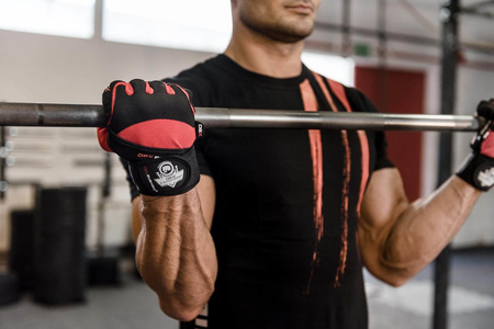 WG-161 - Gymnastikhandsker - TIL ØVELSER - MED LANG VELCRO OG GRIP-X SYSTEM - M