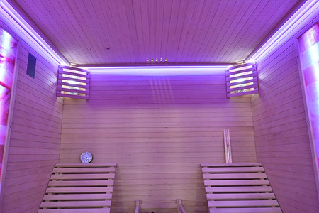 MO-TS4 Sausā sauna ar HARVIA 8 kW plīti un atpūtas krēsliem | Wellness | Relax | SPA | Termokoka | Elegants minimālisms