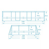 Bestway 5614A + kuplakone GRATIS puutarha-allas 305 x 200 x 84 cm 17in1 runkoallas
