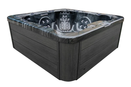 7-Personen Outdoor-Jacuzzi mit Hydromassage und Fontäne – luxuriöse SPA-Wanne