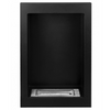Chimenea de bioetanol colgante Vertical — negro mate texturizado: estilo, calor y creatividad en tu hogar