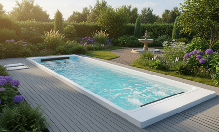 Piscină cu sistem de masaj cu apă OF-120AU - piscină exclusivă pentru casă și grădină