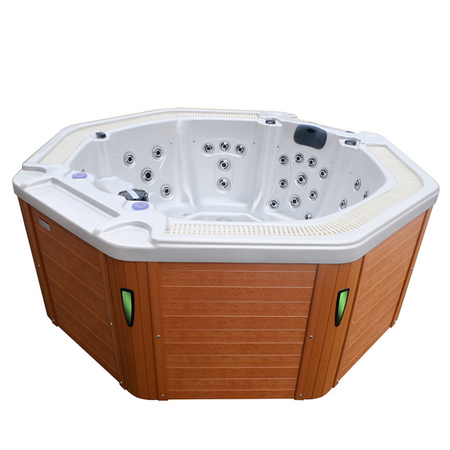 Hagejacuzzi SPA107 220x220 cm – luksuriøst SPA-badekar for 6 personer