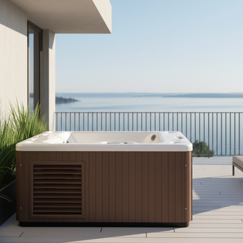 Cadă de gheață Cold Tub Beringa 686 alb perla carcasă cafea - crioterapie și regenerare