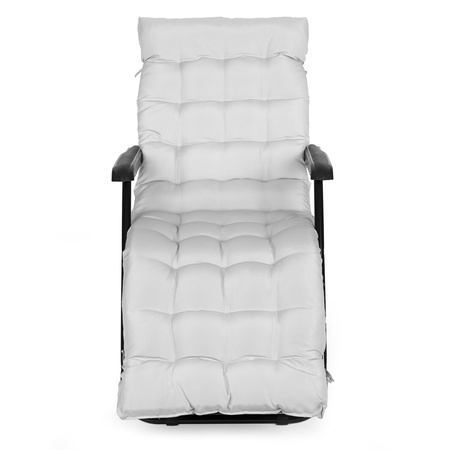 Havestol med pude | Liggestol 2-i-1 til strand balkon terrasse | Havemøbler til haven, afslapning, moderne stil