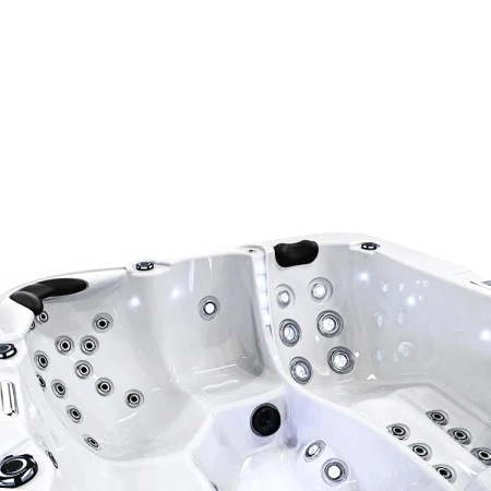 Balboa Hot Tub 6-osobowa wanna SPA Geniss ZR7102 – Jacuzzi z hydromasażem dla 6 osób, domowe i ogrodowe SPA