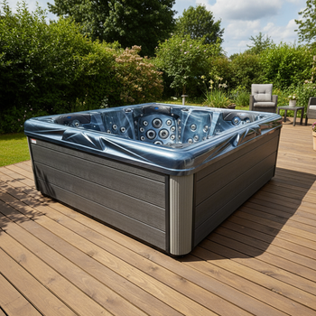 Garden Jacuzzi SPA205T White pearl Carcasă de cafea 230x230 cm - eleganță și relaxare în spa-ul de acasă