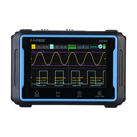 Oscilloscope portable 3-en-1 FNIRSI 2C53P 4.3" écran tactile
