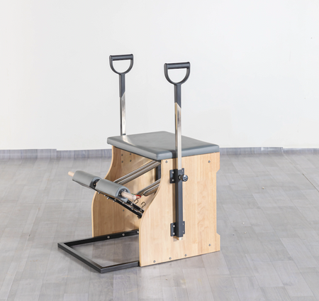 Professionell Pilatesstol i Bokträ Y00360 | Beech Wood Pilates Chair för Pilates och Yoga | Premium Träningsutrustning – Quality-Spa Fitness