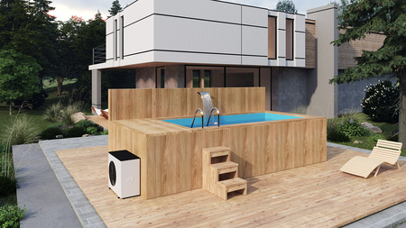 Prémiový SPA bazén s protiprúdom 485x235 cm – luxusný záhradný bazén na plávanie a relaxáciu