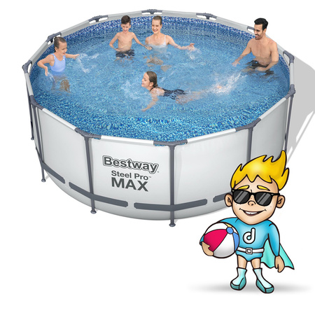 Tuinpool van 366 x 122 cm 18in1 Bestway 56420 + bubble machine gratis