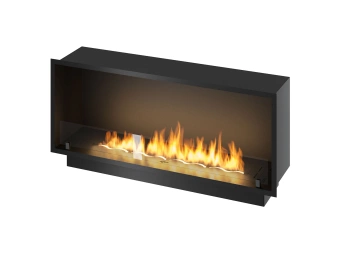 Brûleur bio-cheminée INSIDE BLACK 1200 – design moderne et haute efficacité