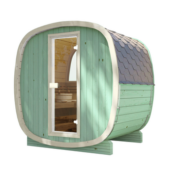 Sauna exterior Uku 130 para 3-4 pessoas/ NOVA COLEÇÃO RAINBOW / Apenas aquecimento elétrico / Abeto nórdico de alta qualidade (madeira térmica de pinho) | Bem-estar | Relaxamento | SPA | Bem-estar | Relaxamento | SPA | Estilo nórdico | Madeira térmica